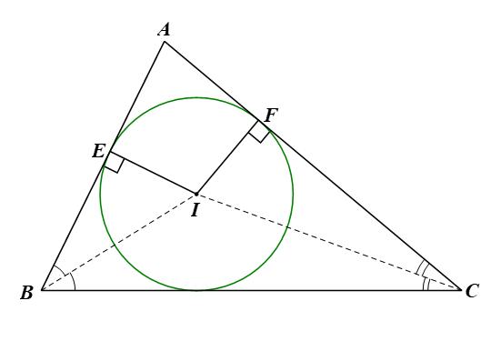 Đường tròn ngoại tiếp và đường tròn nội tiếp của một tam giác toán 9