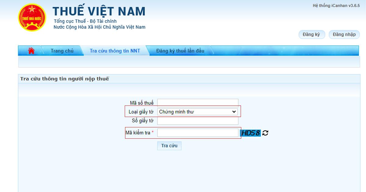 Hướng dẫn tra cứu Mã số thuế cá nhân bằng CMND và CCCD mới
